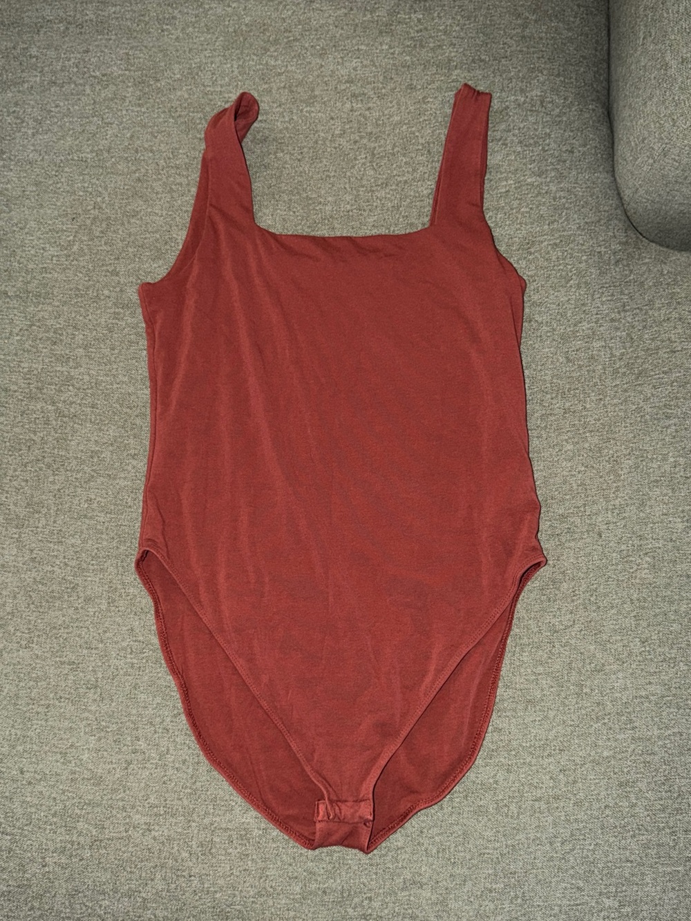 Rust Red One-Piece Bodysuit
